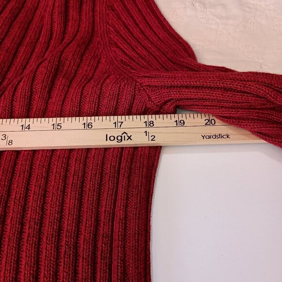 Lauren Ralph Lauren Silk & Linen Cable Knit Women Sweater Long Sleeve V Neck LG - Picture 5 of 7